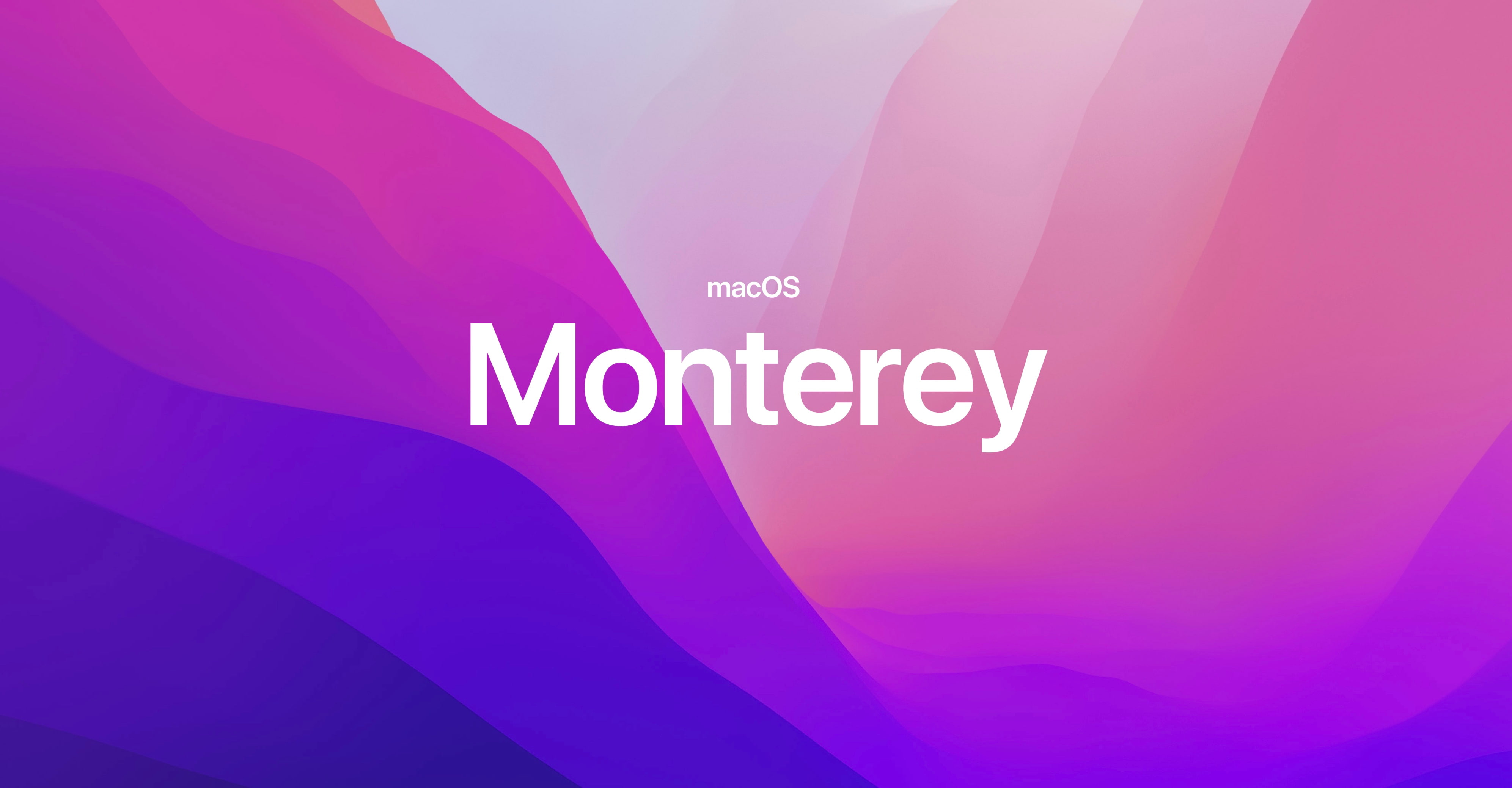 "macOS Monterey" written on the official macOS Monterey wallpaper