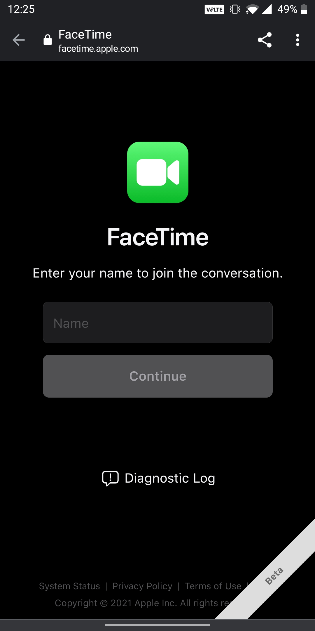 FaceTime Android