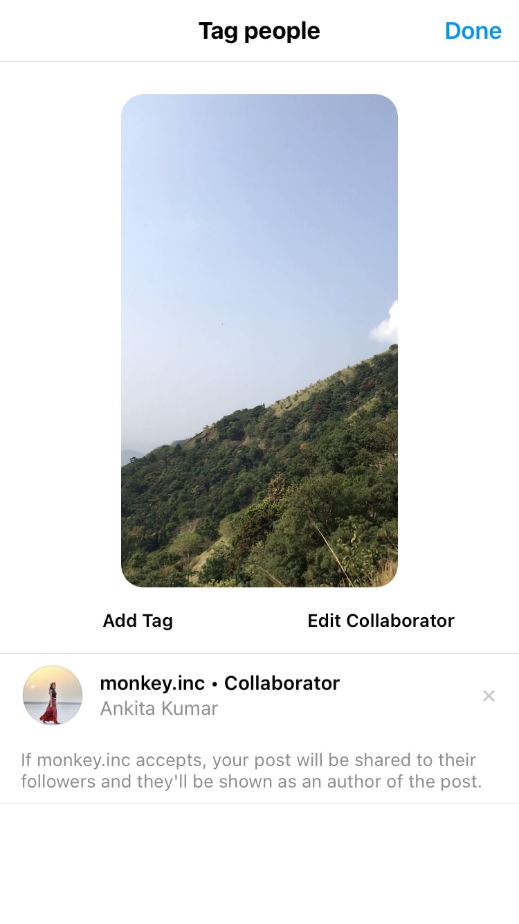 Tag Collaborator Instagram