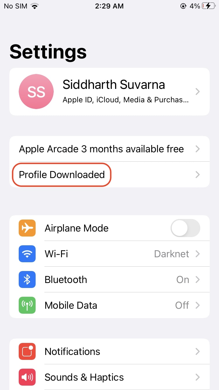 iOS 15 public beta profile download