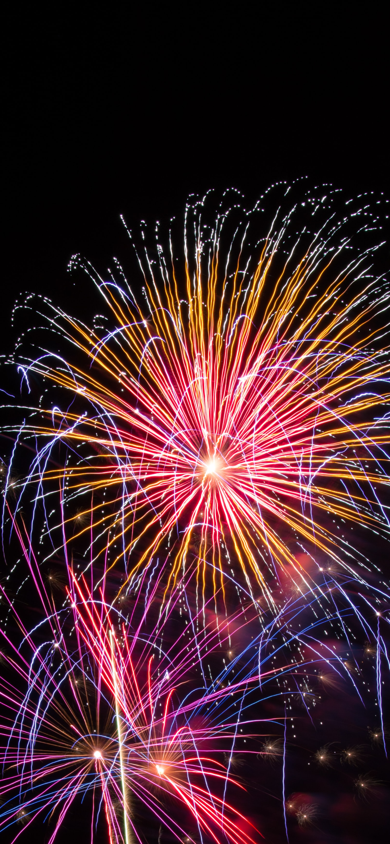 independence day iPhone fireworks wallpaper serge-van-neck colorful fireworks
