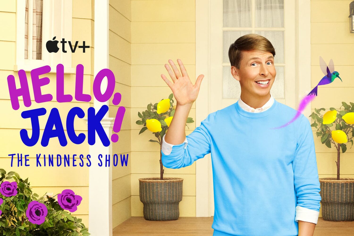 Poster artwork for the Apple TV+ kid-friendly show "Hello, Jack! The Kindness Show"