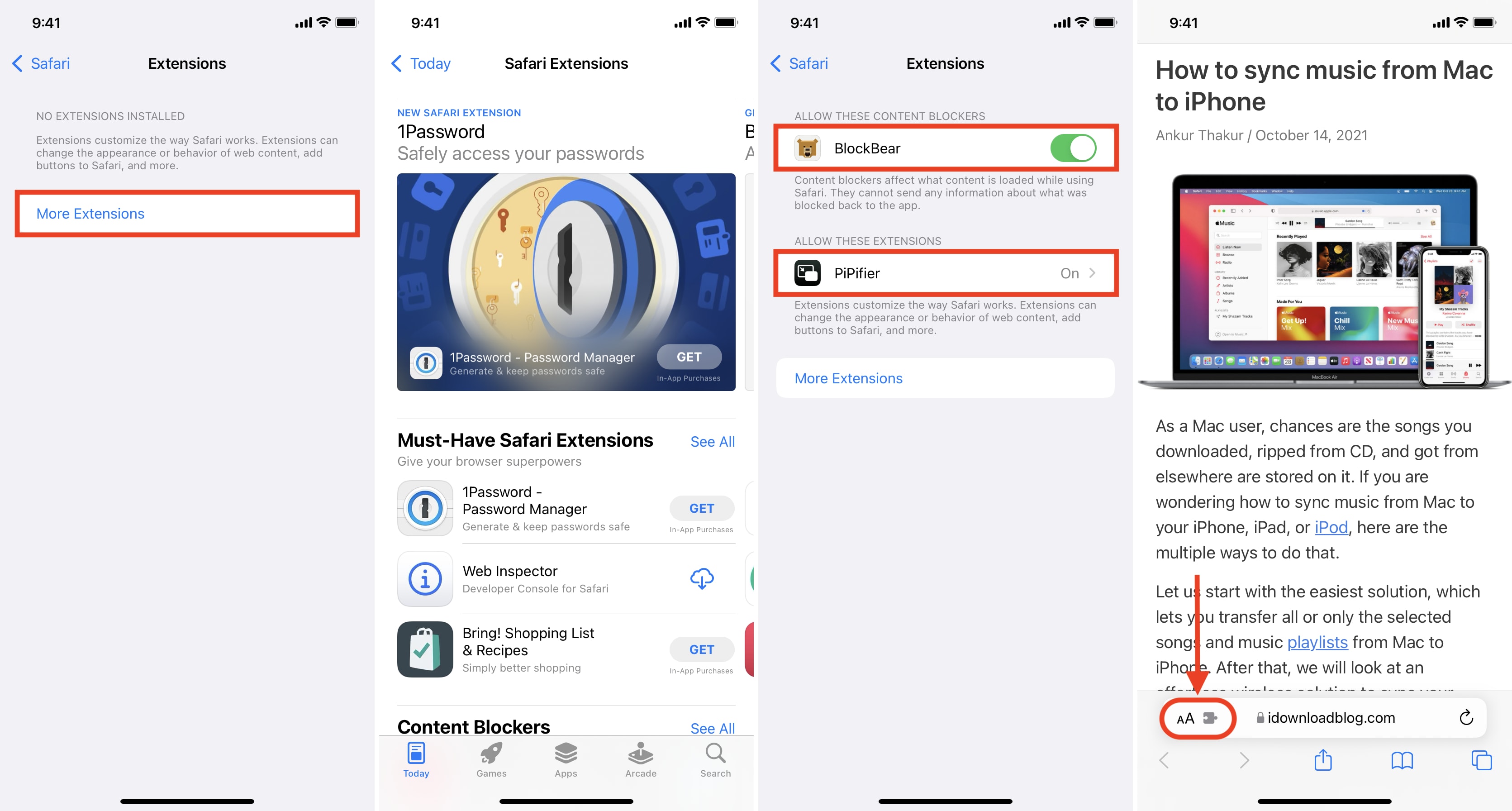 Steps to download, install, and use Safari extensions on iPhone in iOS 15