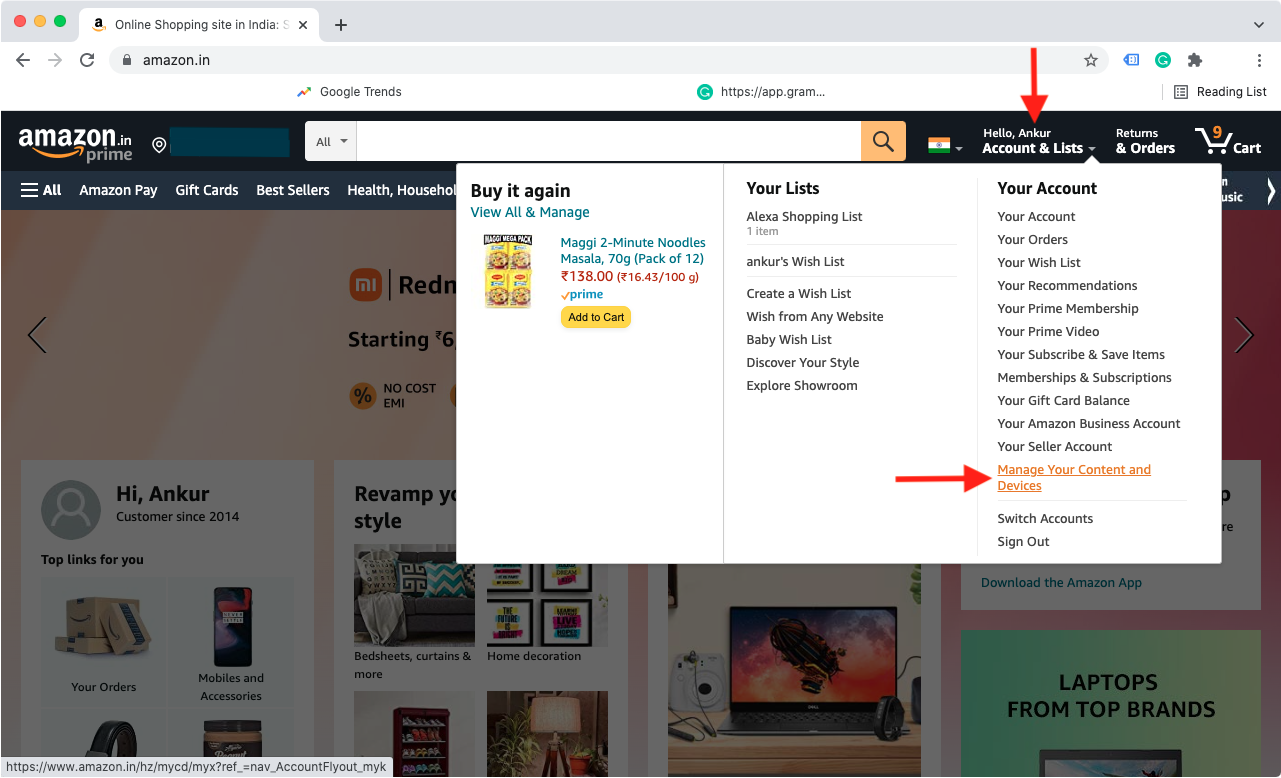 Manage Your Content and Devices on Amazon web