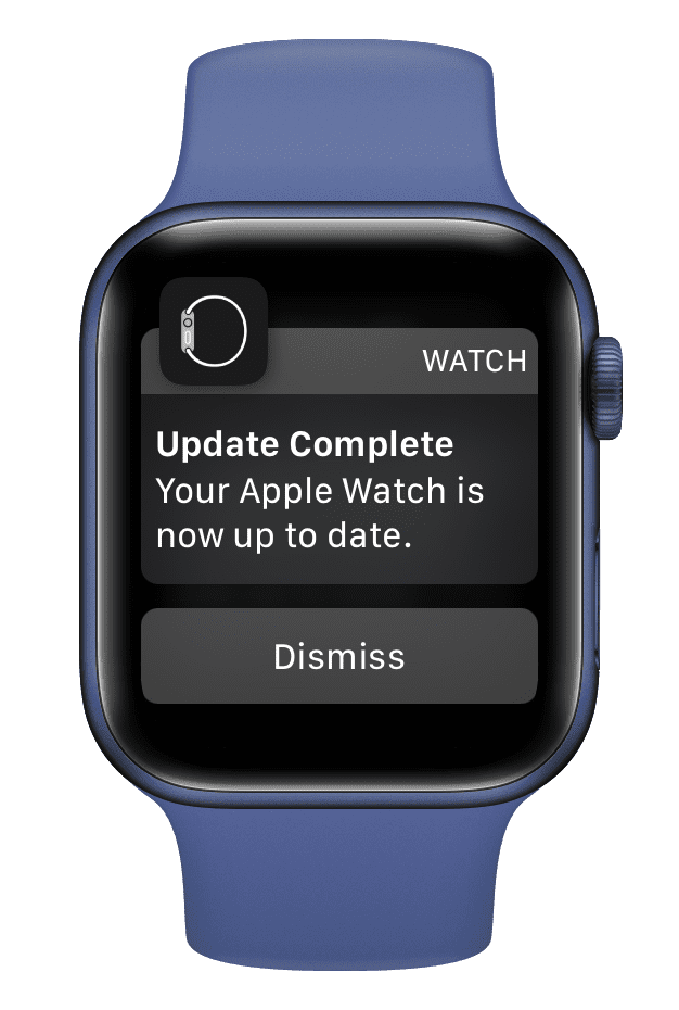 Apple Watch update complete