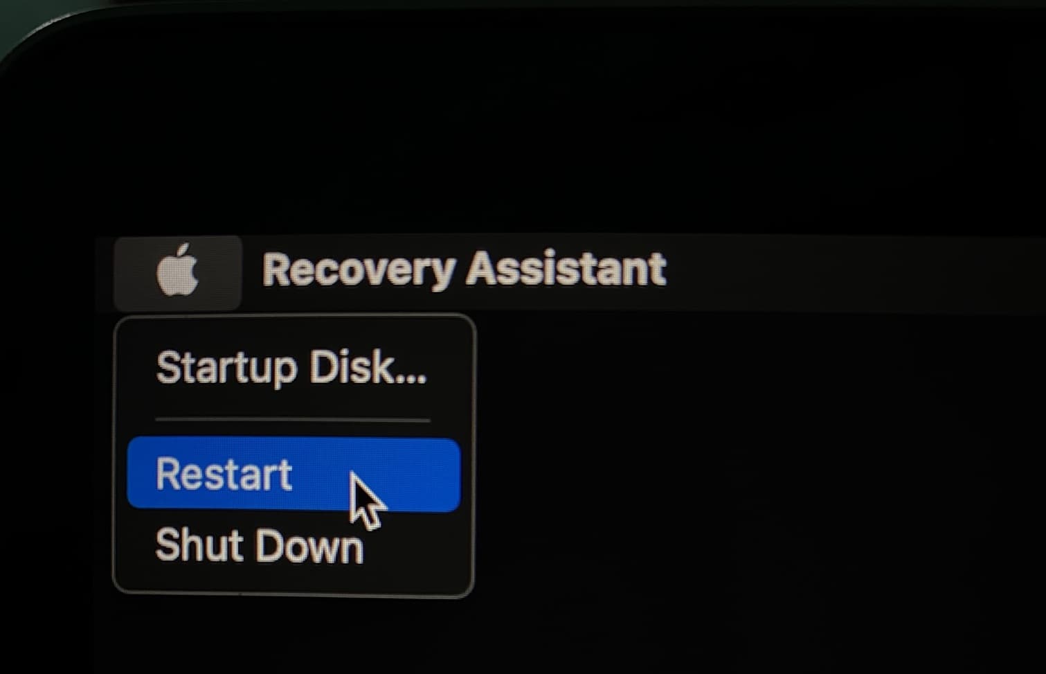 Exit Recovery Mode on Mac