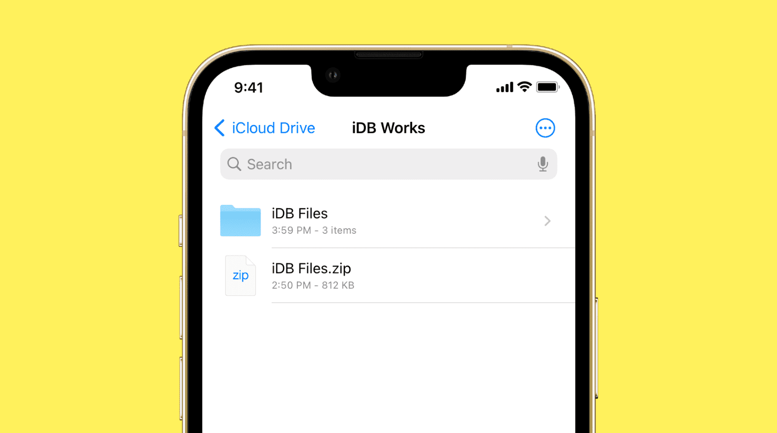 Create and open ZIP file on iPhone