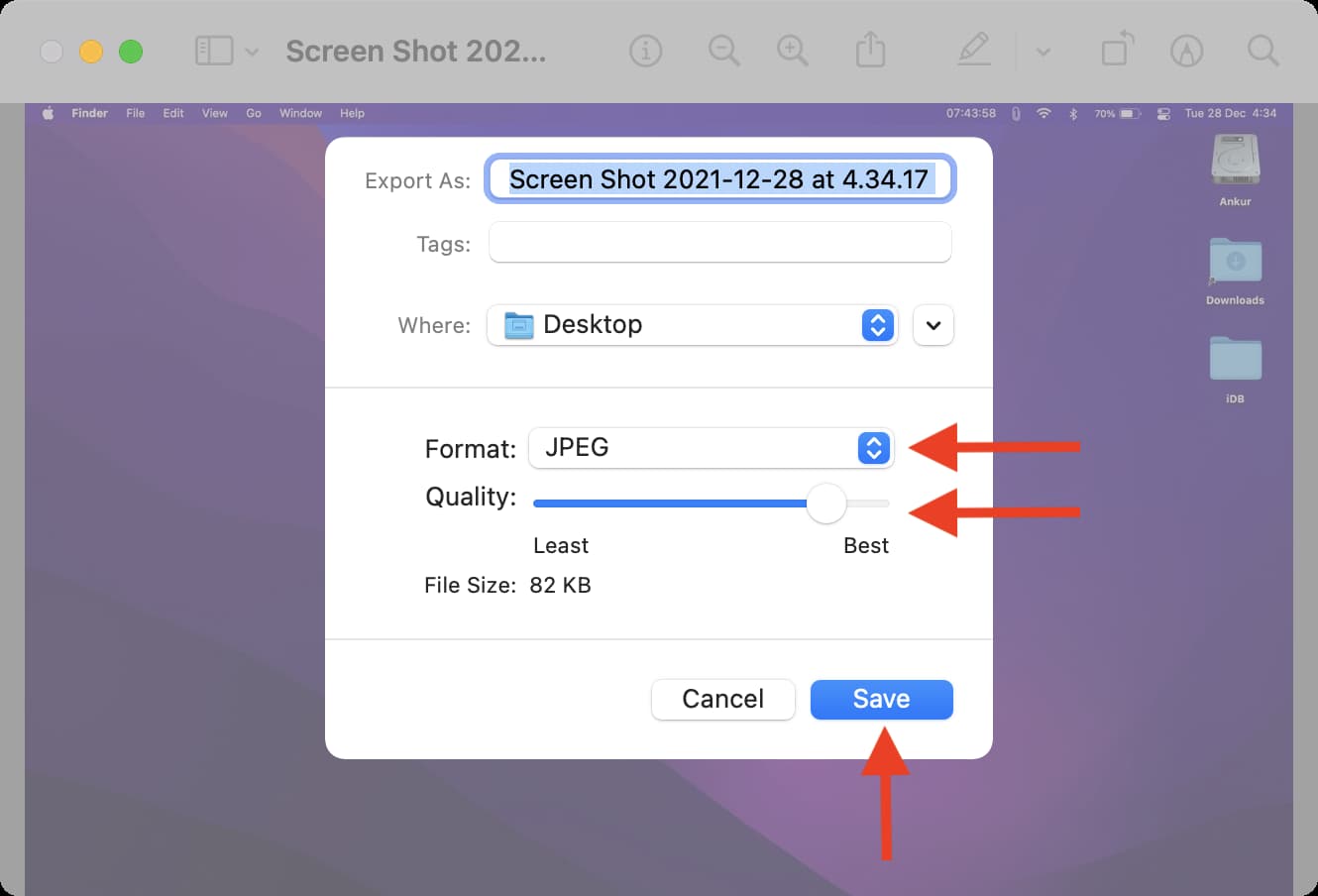 Reduce image file size on Mac