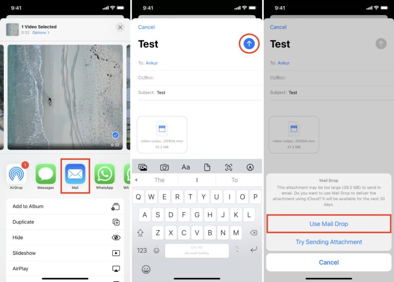 Send Images Using Iphone Mail 10 free ways to send large videos and files from iPhone