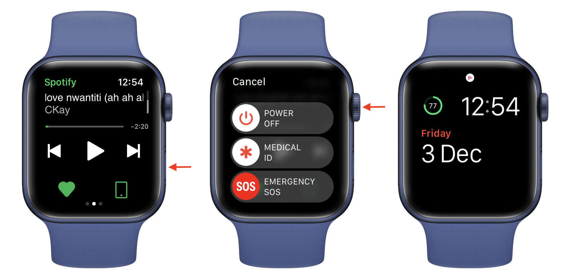 Force quit apps on Apple Watch