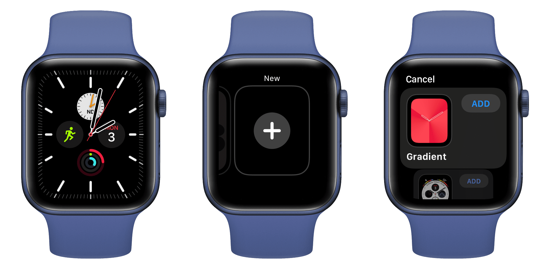 Add new watch face on Apple Watch