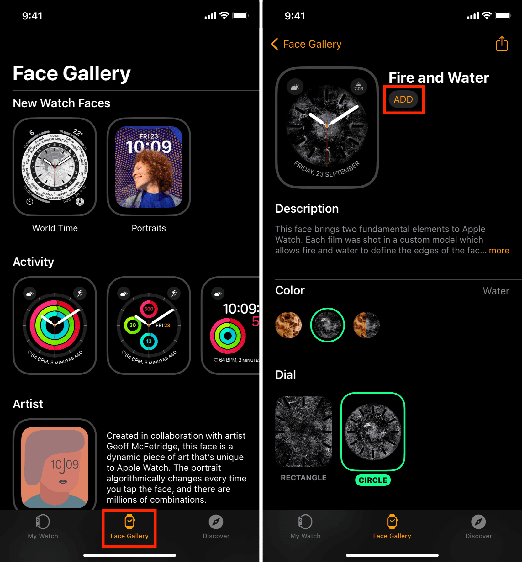 Add new watch face using iPhone Watch app