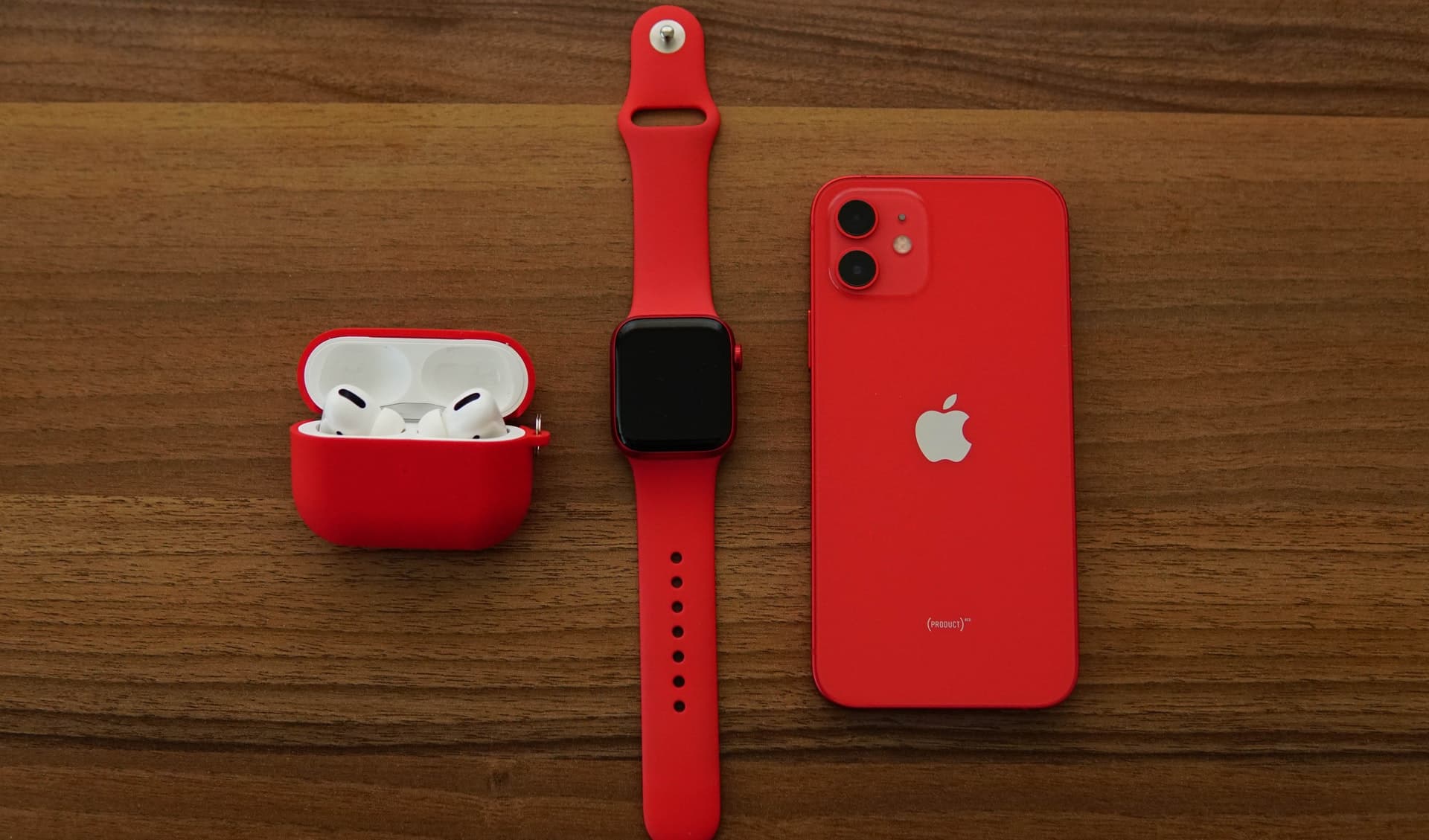 AirPods, Apple Watch, and iPhone