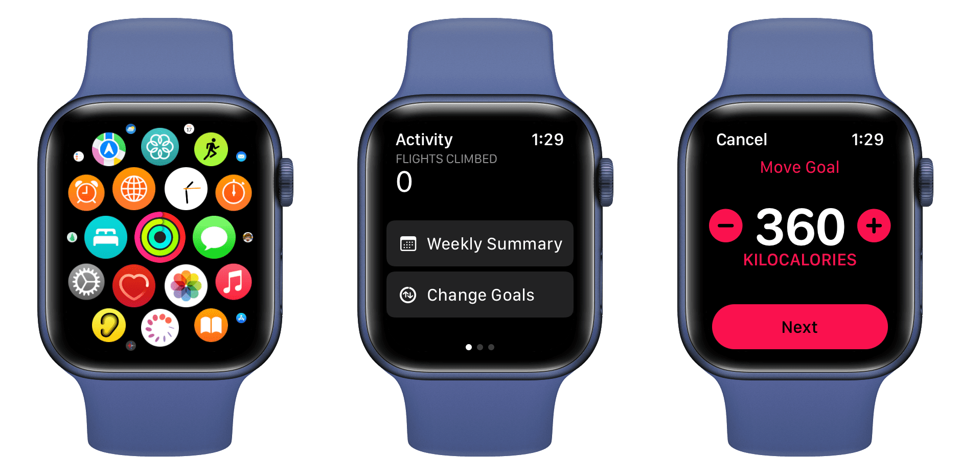 Change Move Goal on Apple Watch