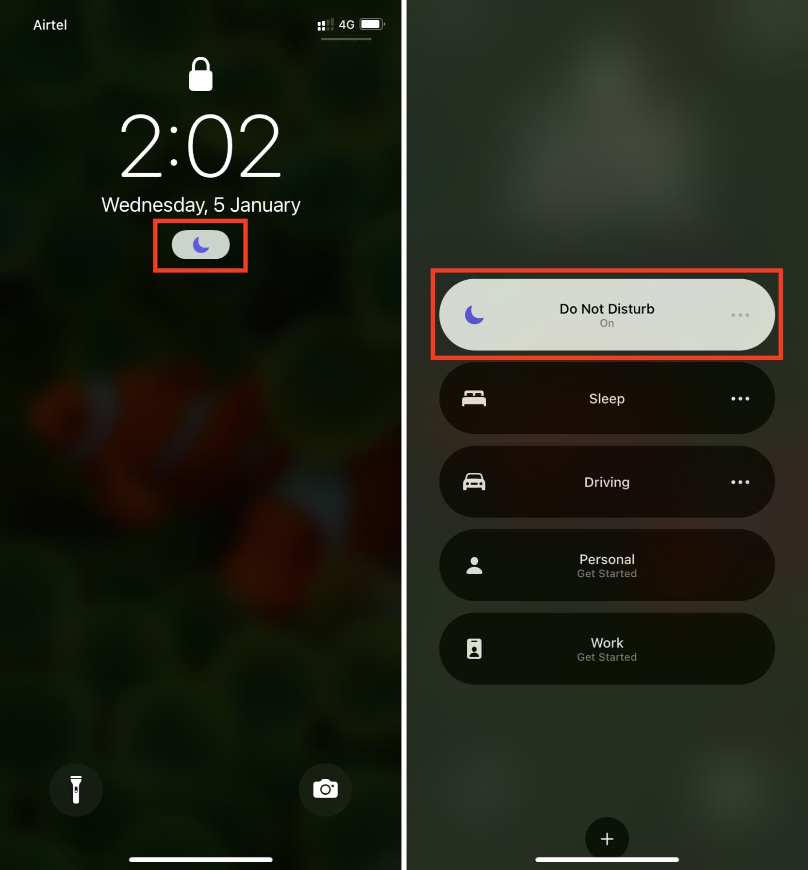 Disable DND on iPhone Lock Screen