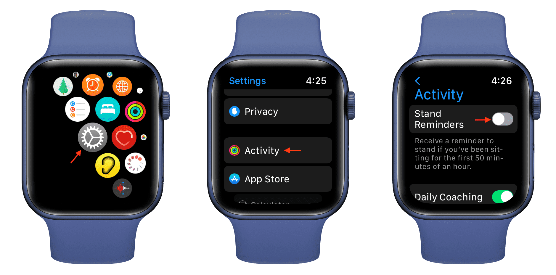 Disable Stand Reminders on Apple Watch