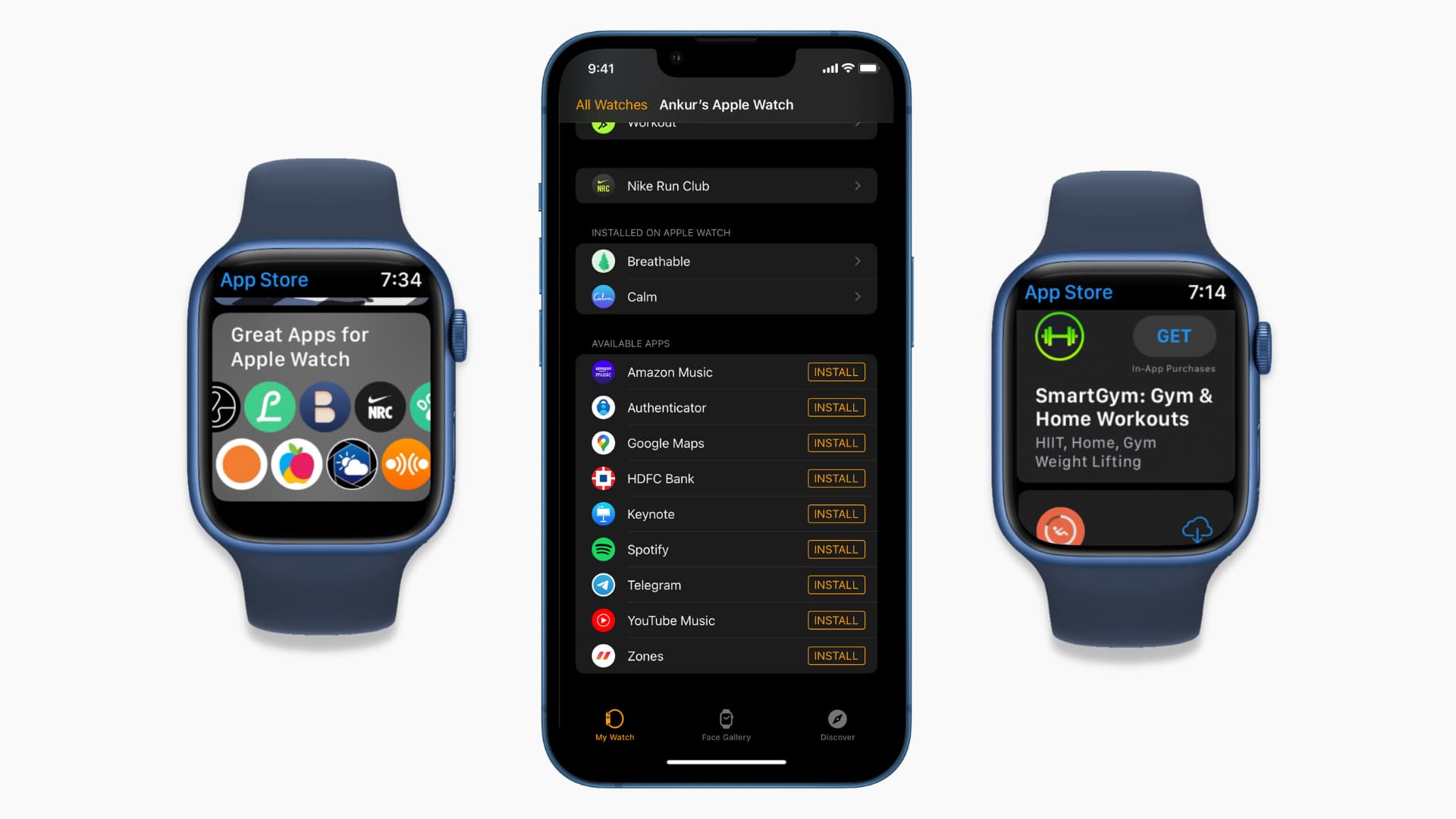 Download apps on Apple Watch