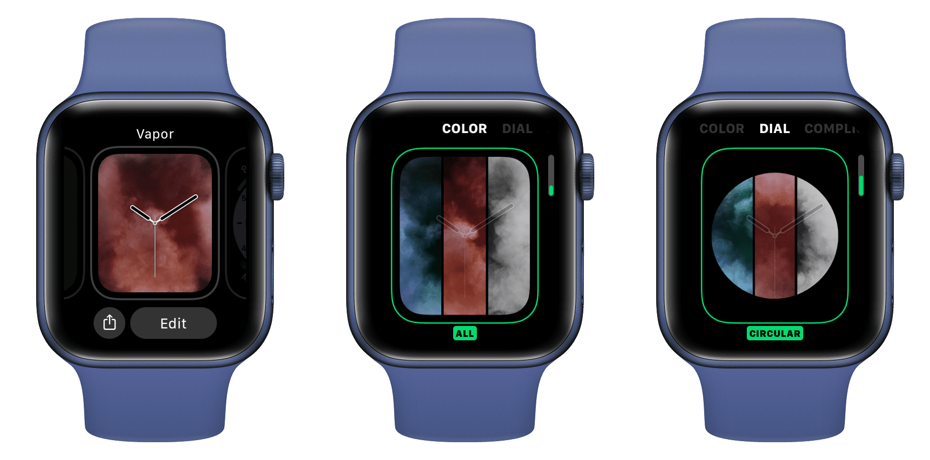 Edit current watch face on Apple Watch