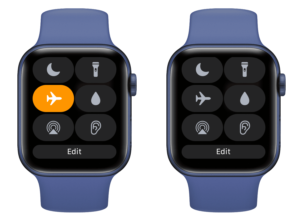 Enable disable Airplane mode on Apple Watch
