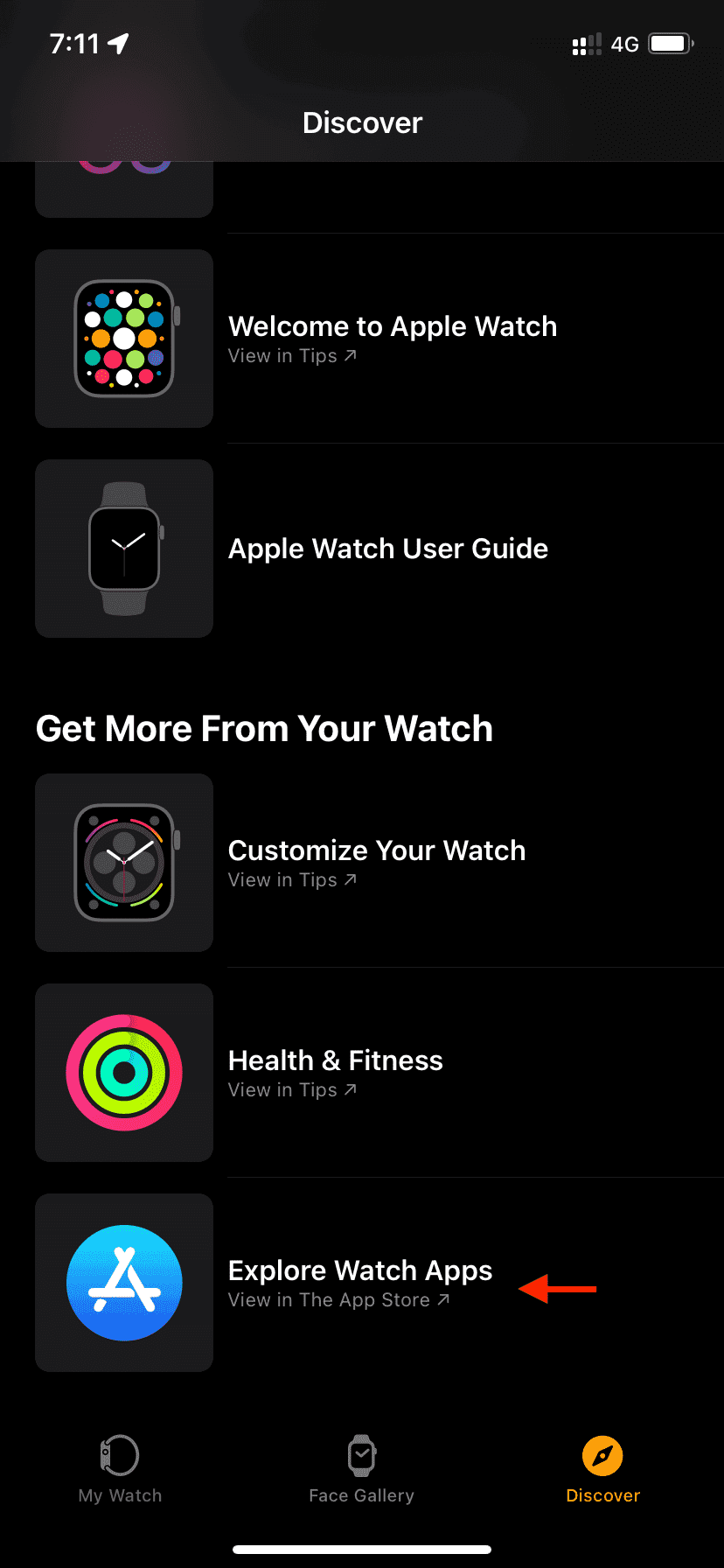 Explore Watch Apps