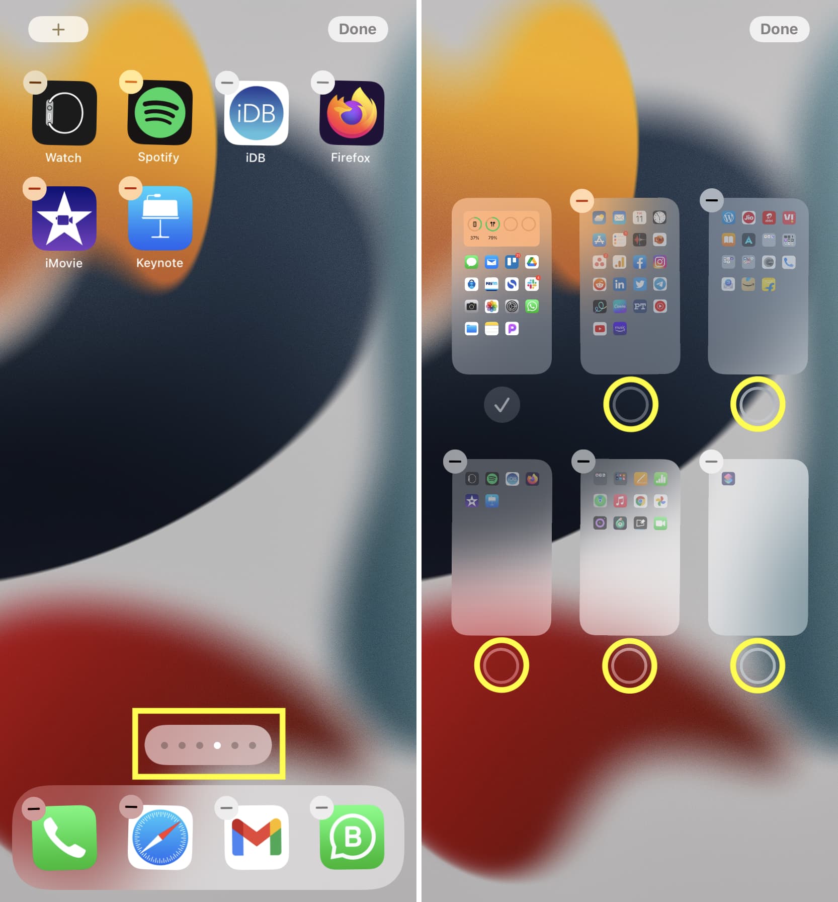 Hide Home Screen pages on iPhone