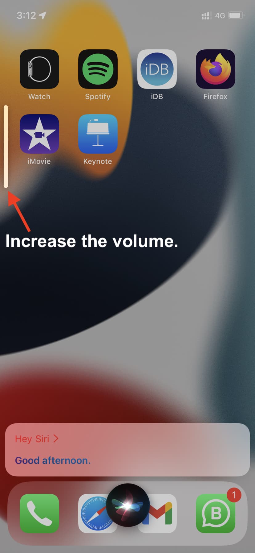 Increase Siri volume on iPhone