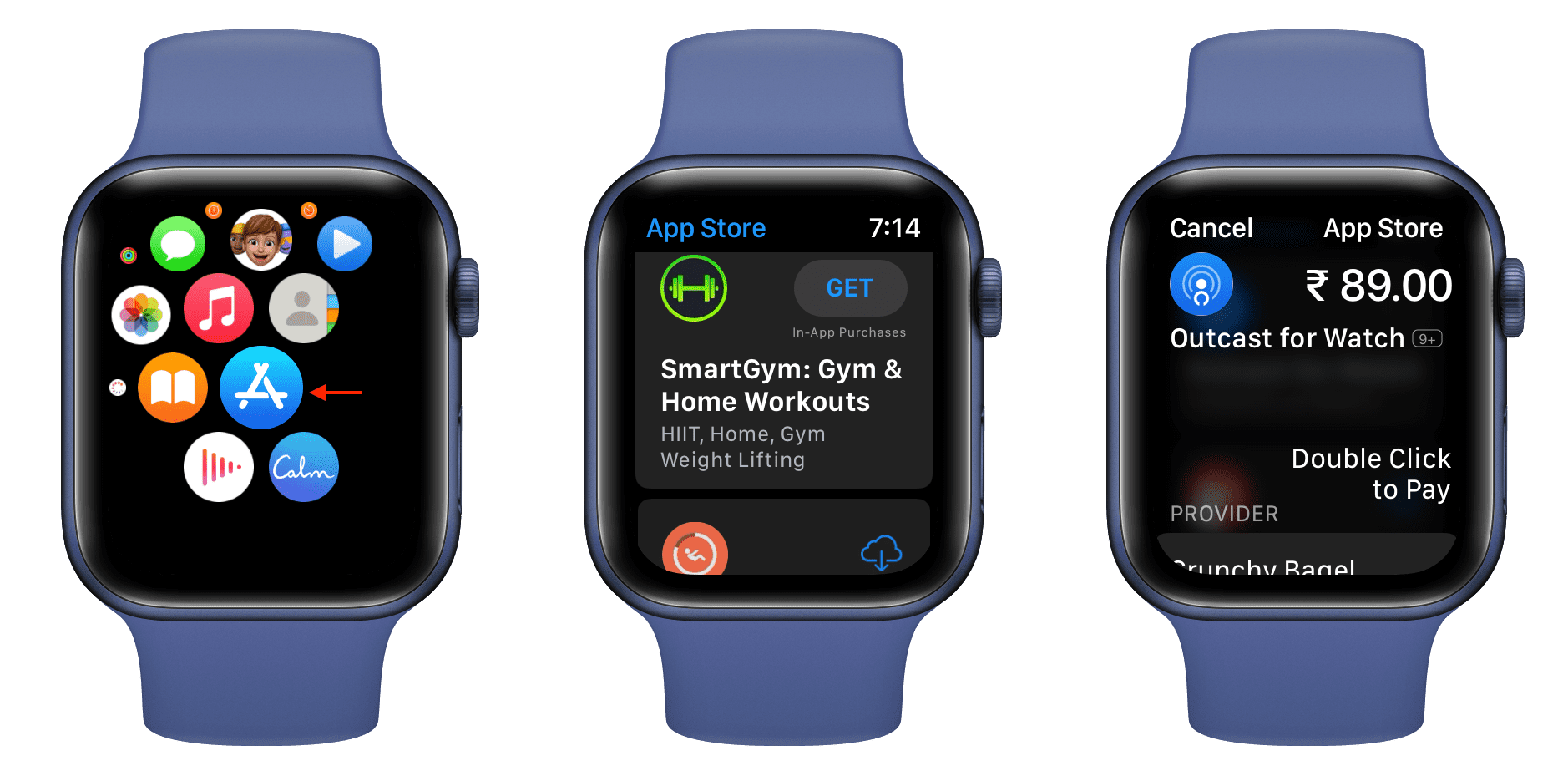 Install app on Apple Watch from its App Store