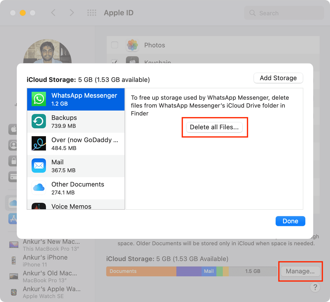 Manage iCloud Storage on Mac