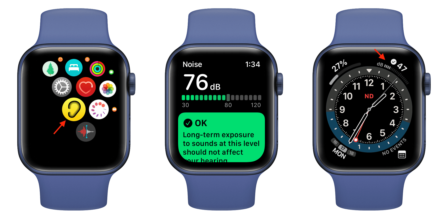 Noise app and noise level on Apple Watch