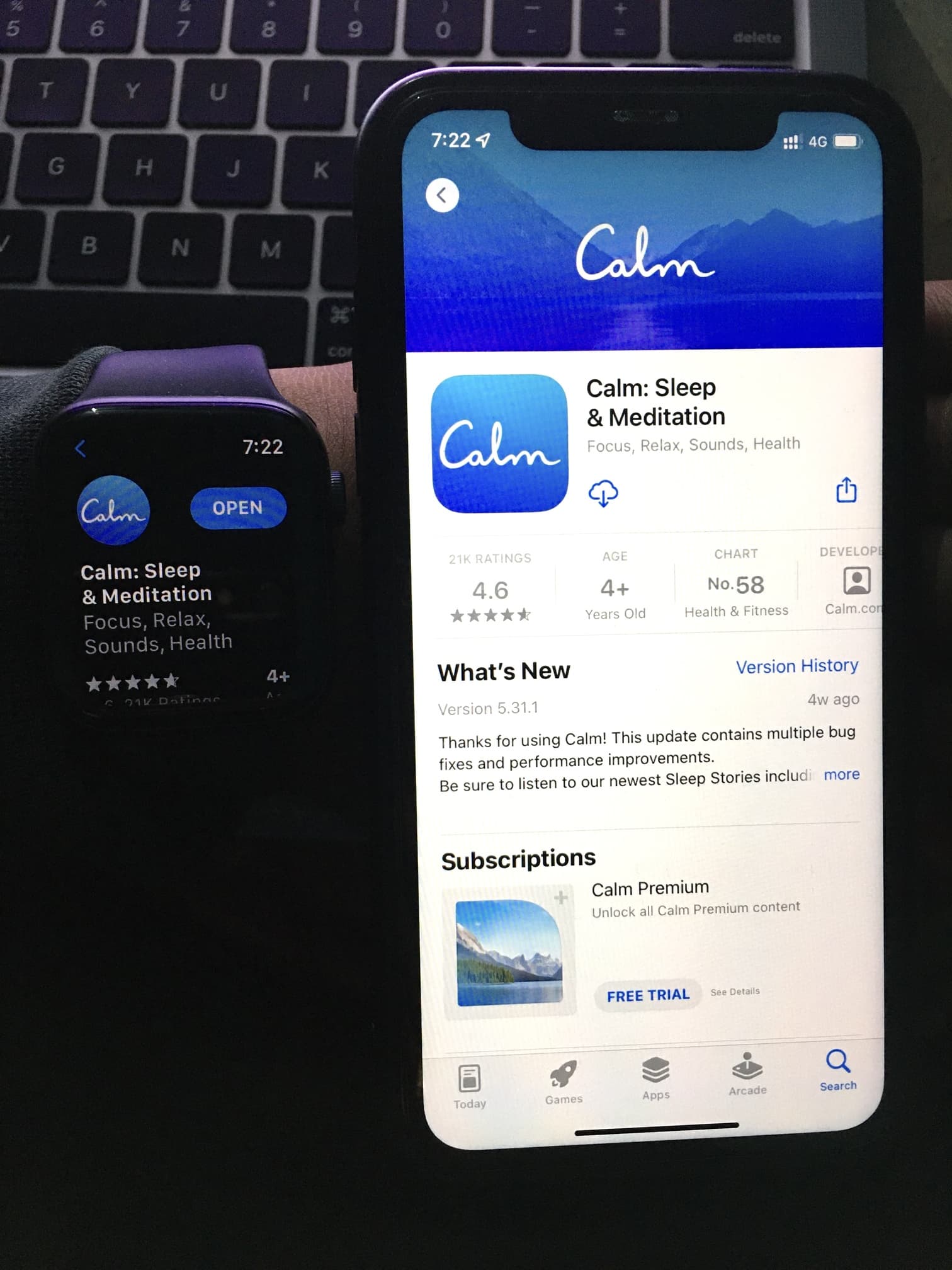 Same app on Apple Watch but not iPhone