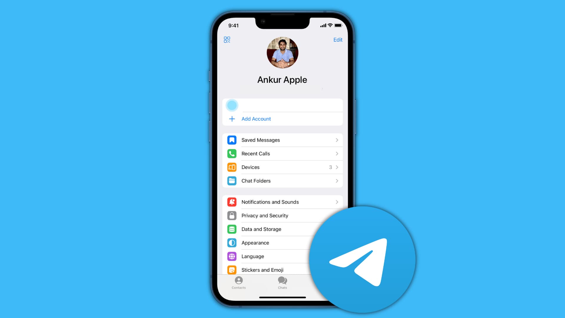 Telegram on iPhone
