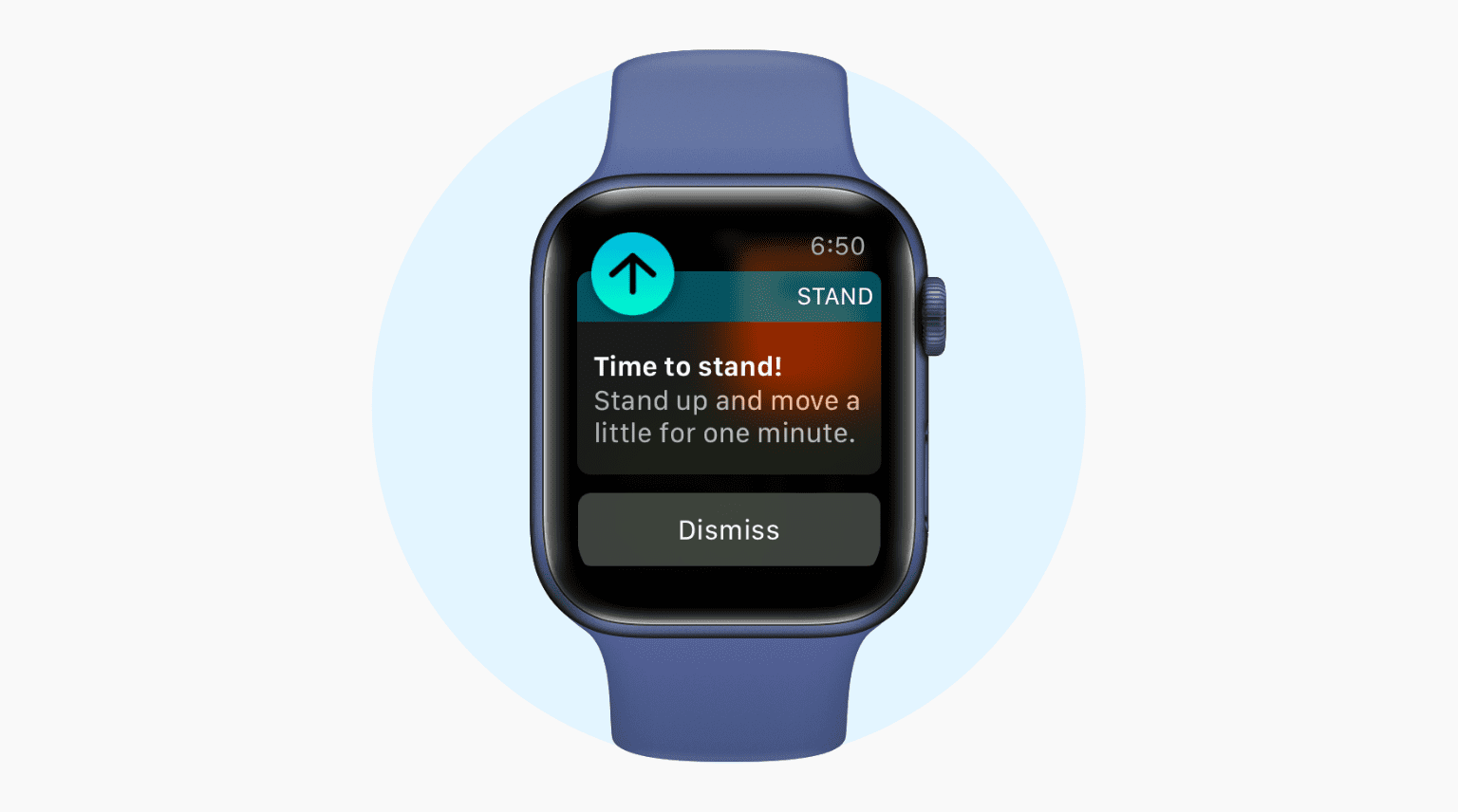 Time to stand Apple Watch notification