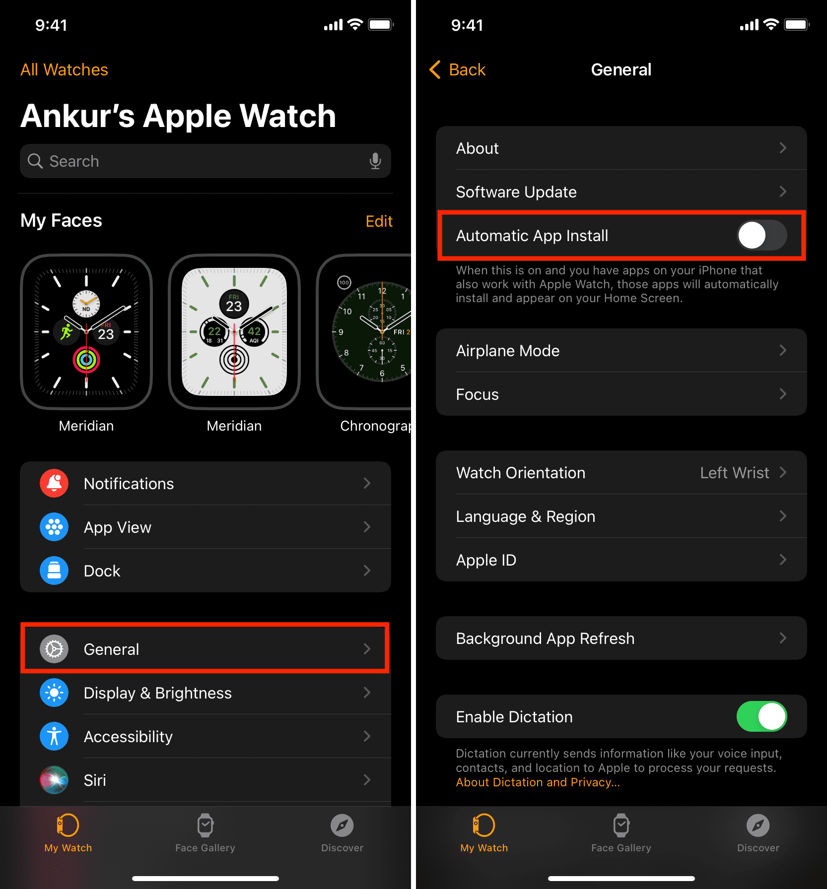 Turn off Automatic App Install for Apple Watch