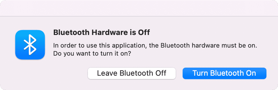 Turn on Bluetooth without mouse Mac