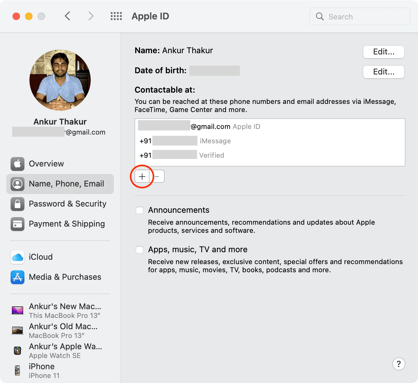 Add new email to Apple ID Mac