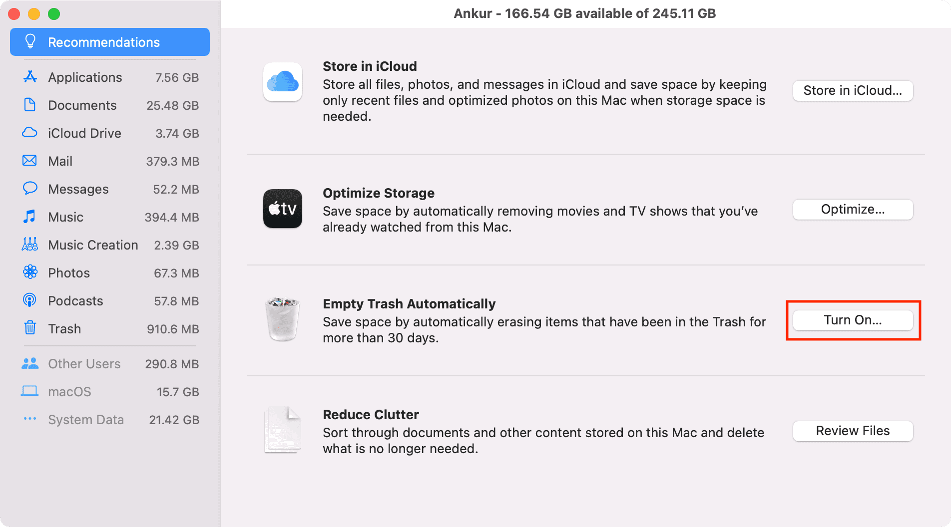 Empty Trash Automatically on Mac