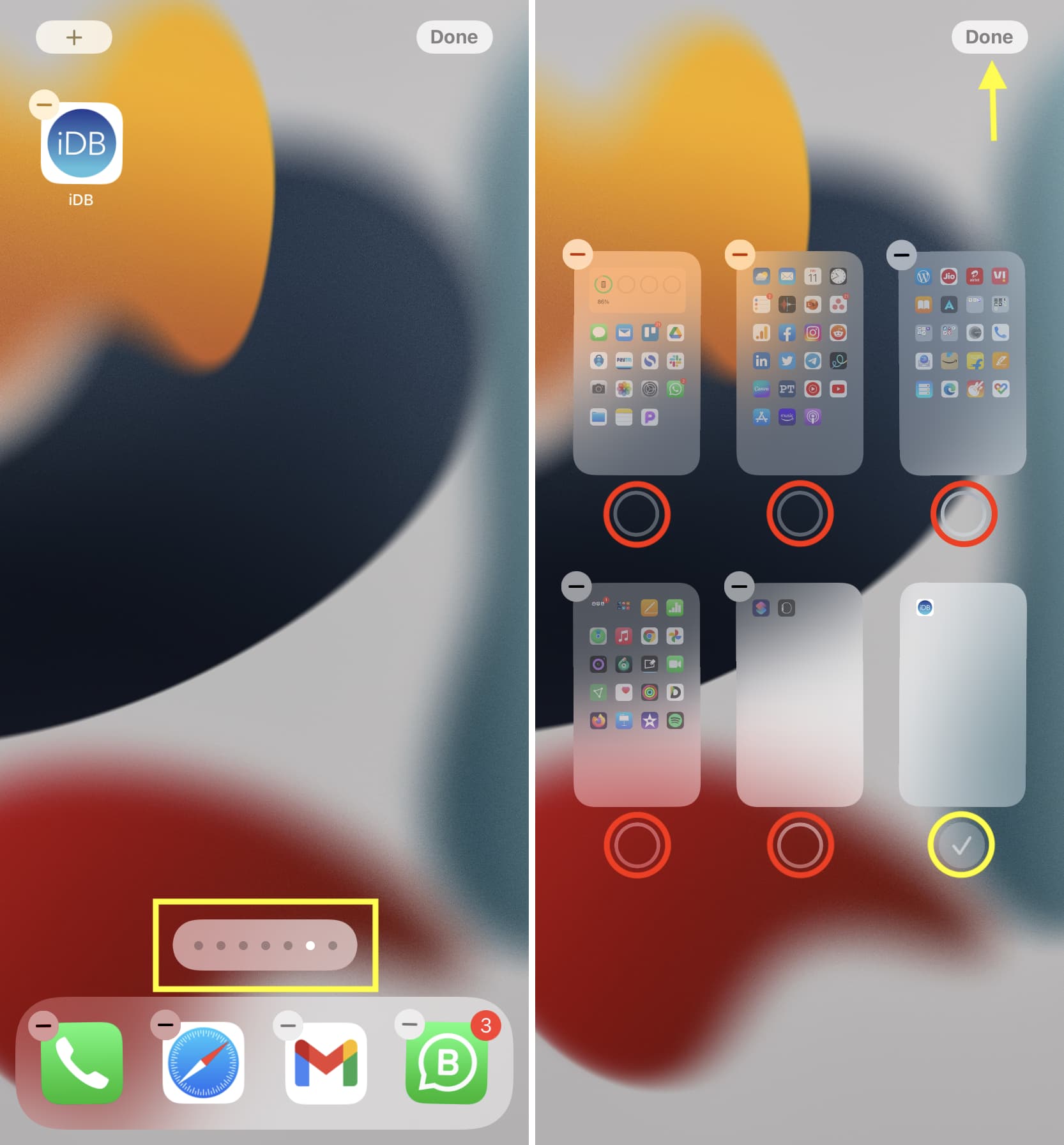 How to create a blank iPhone Home Screen with no apps