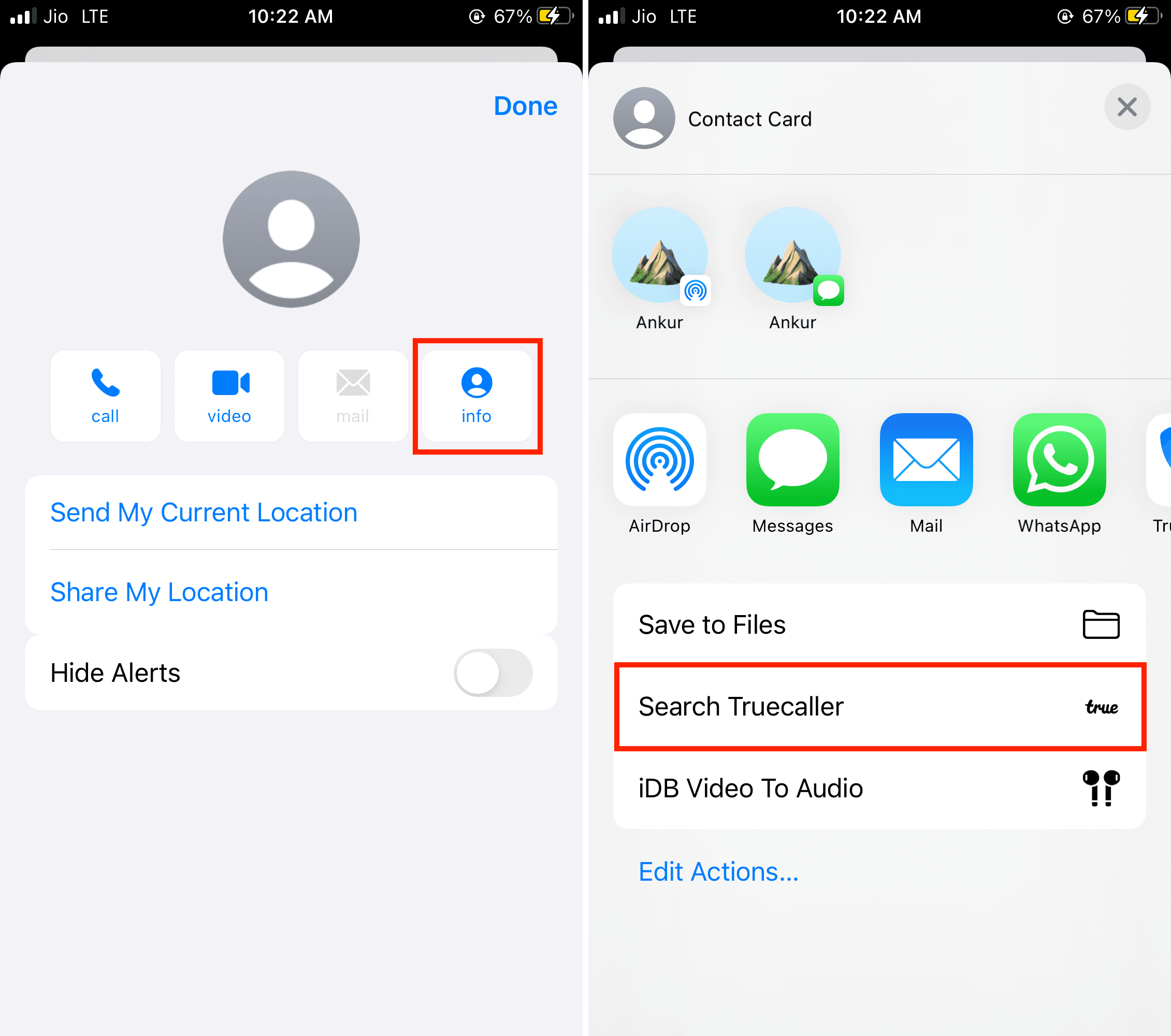 Know who messaged you using Truecaller on iPhone