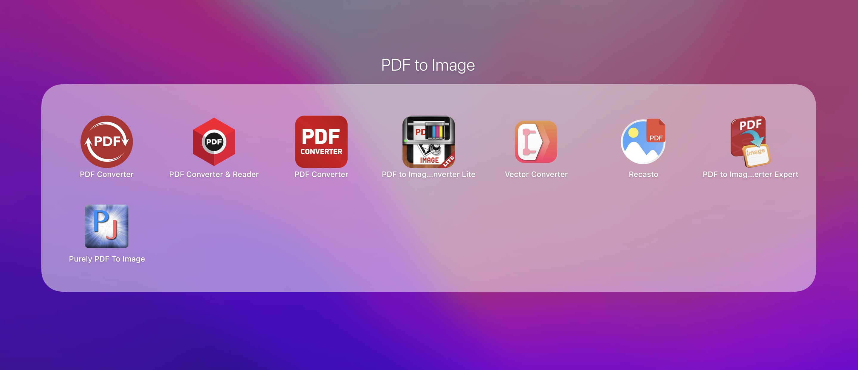 Mac apps to convert PDF to Image