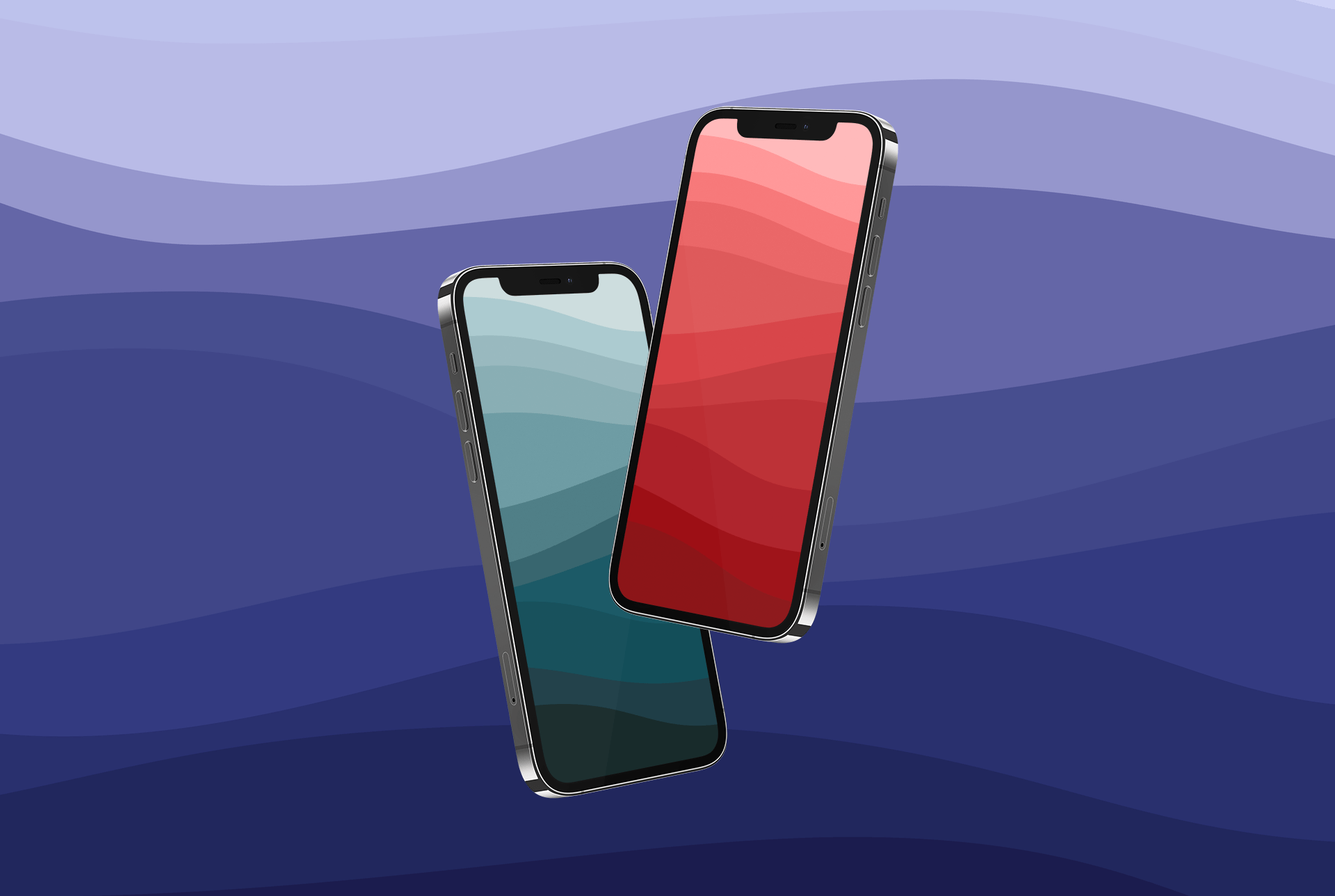Making waves: a stunning minimalist set of wallpapers for iPhone