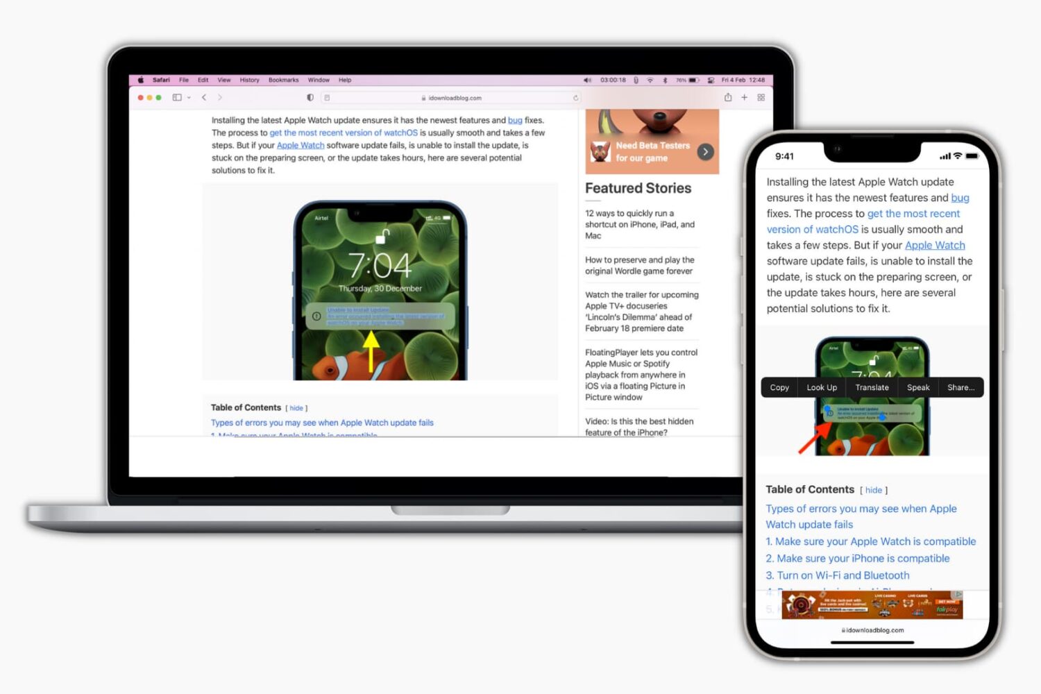 Turn off Live Text on iPhone, iPad, and Mac
