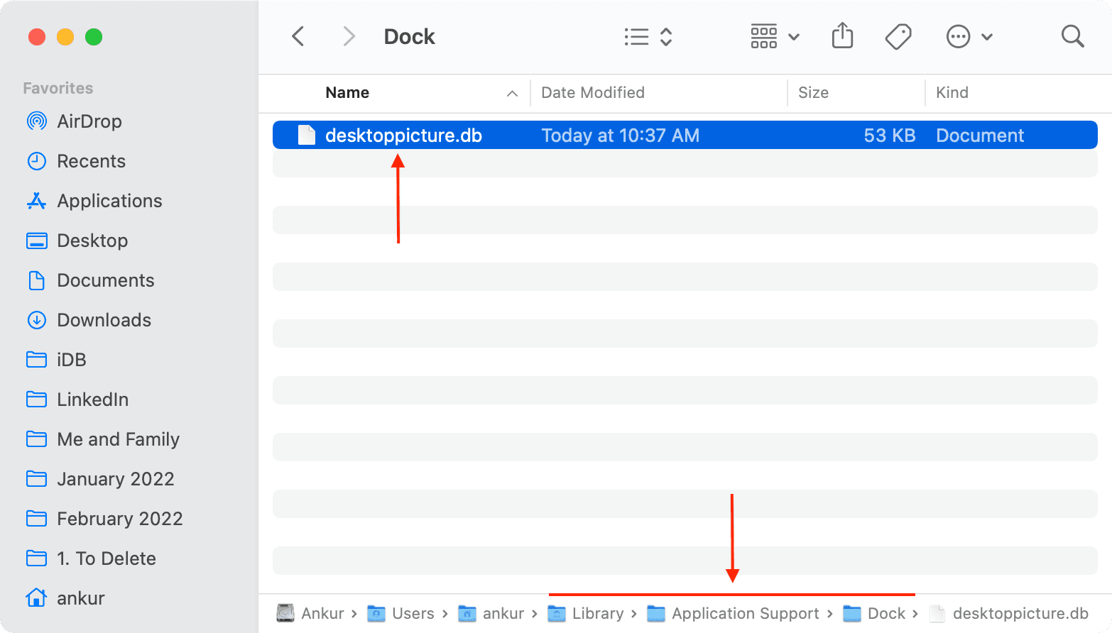 Delete desktoppicture.db file on Mac to stop changing the wallpaper automatically