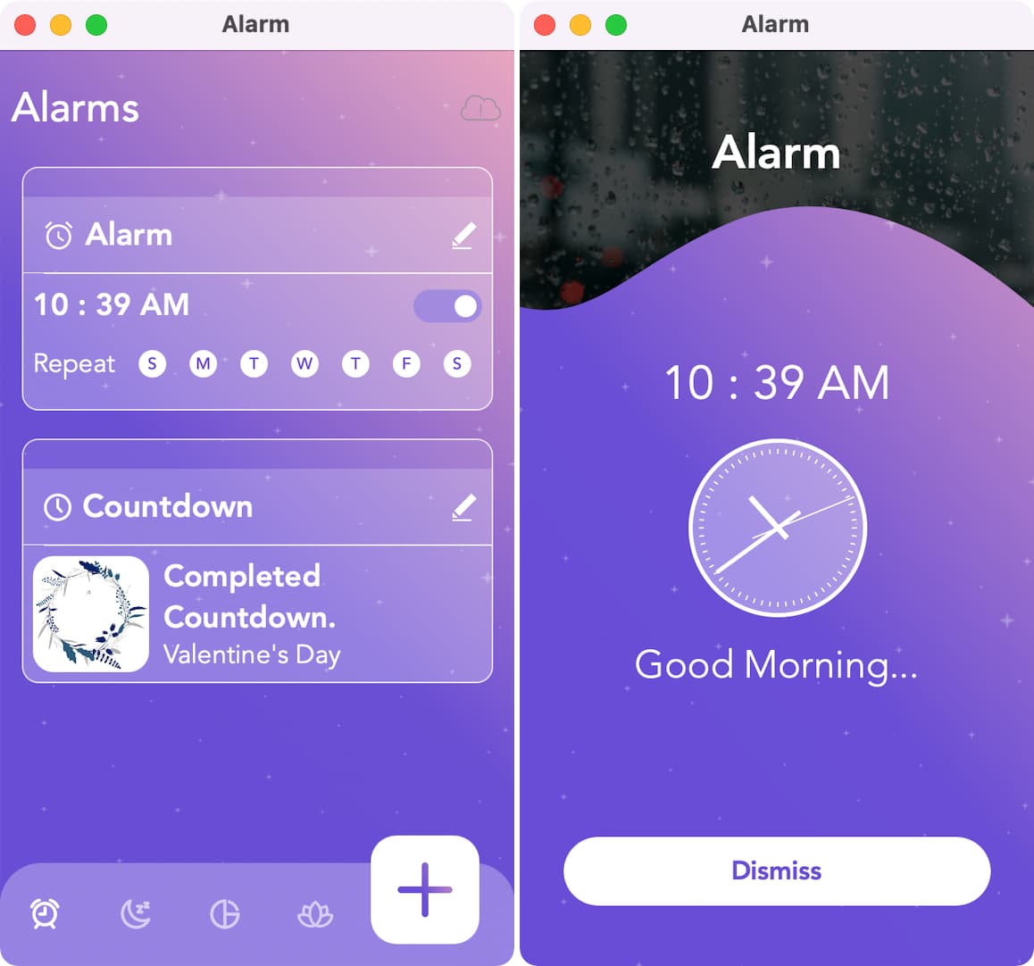 iOS alarm app on Mac