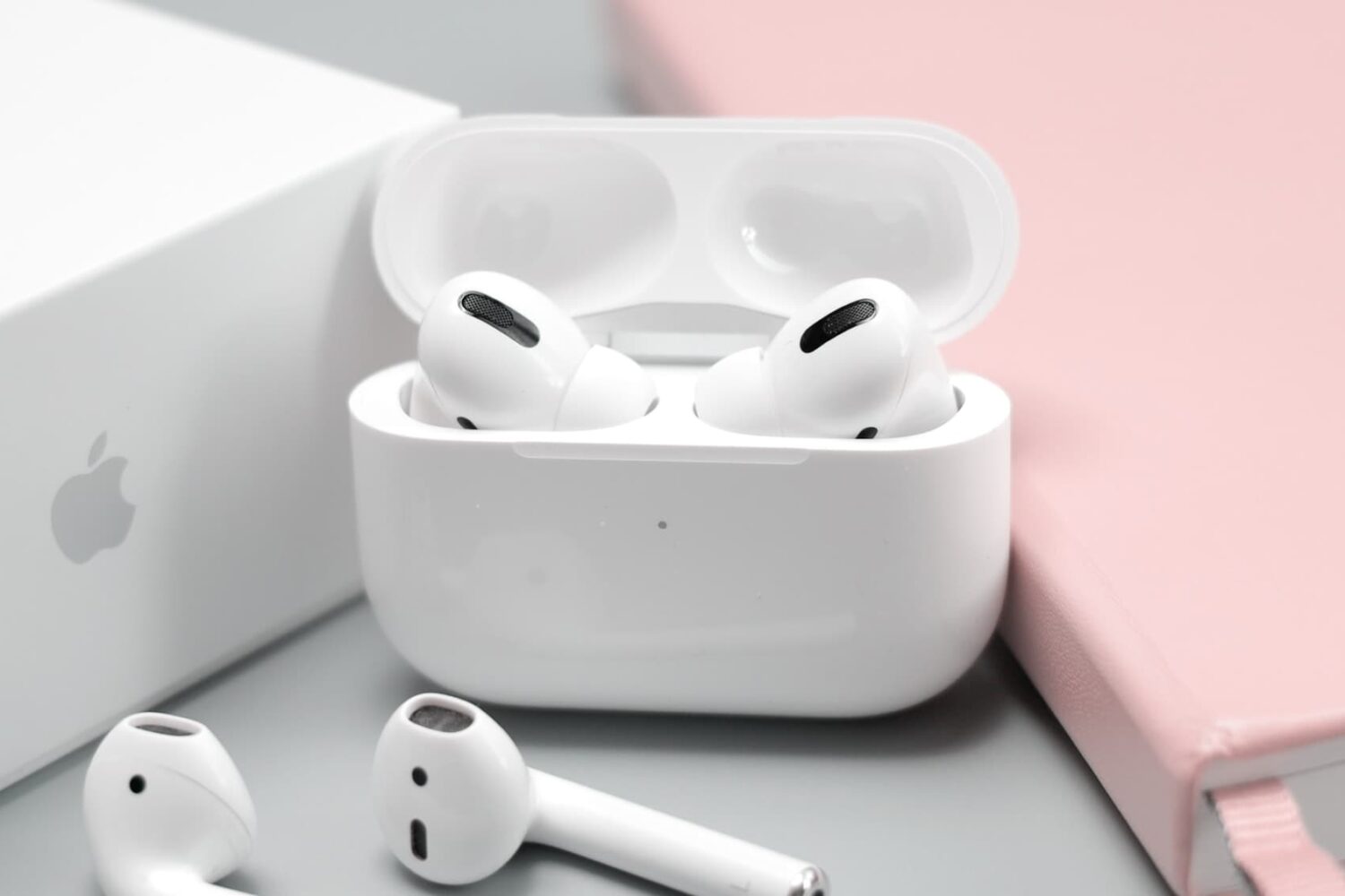 AirPods Pro with its box