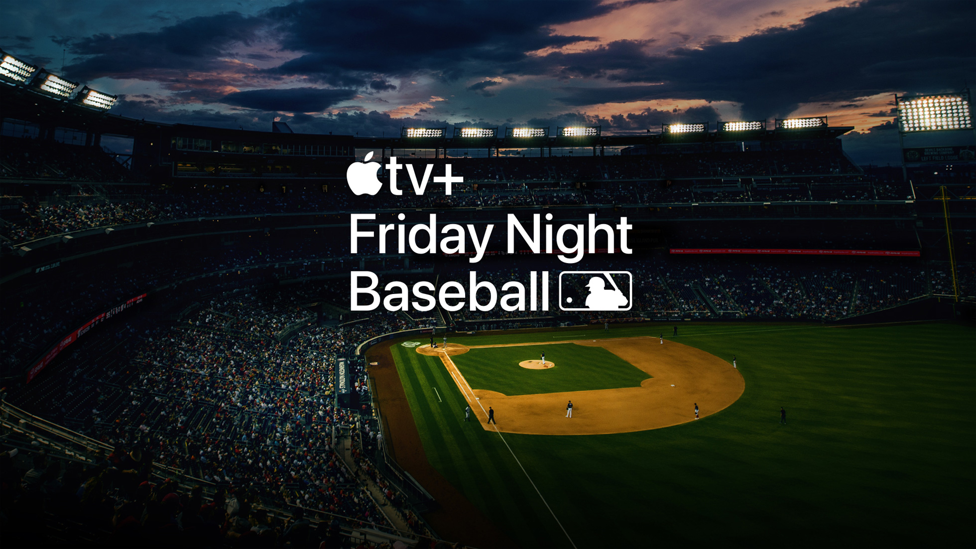 A banner promoting Friday Night Baseball on Apple TV+