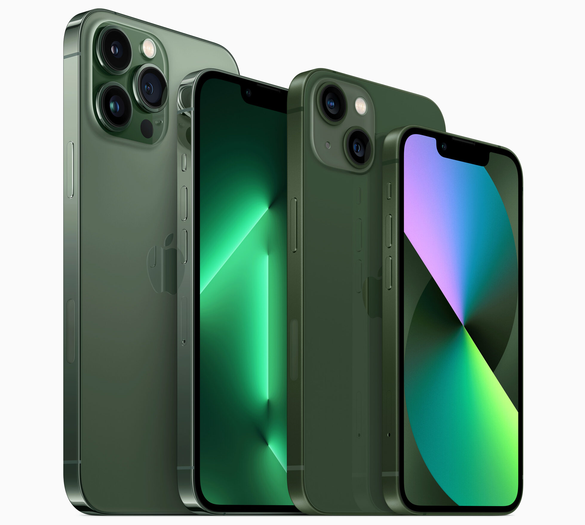 Green iPhone 13 family