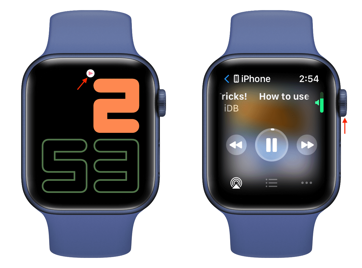 Change iPhone volume using your Apple Watch