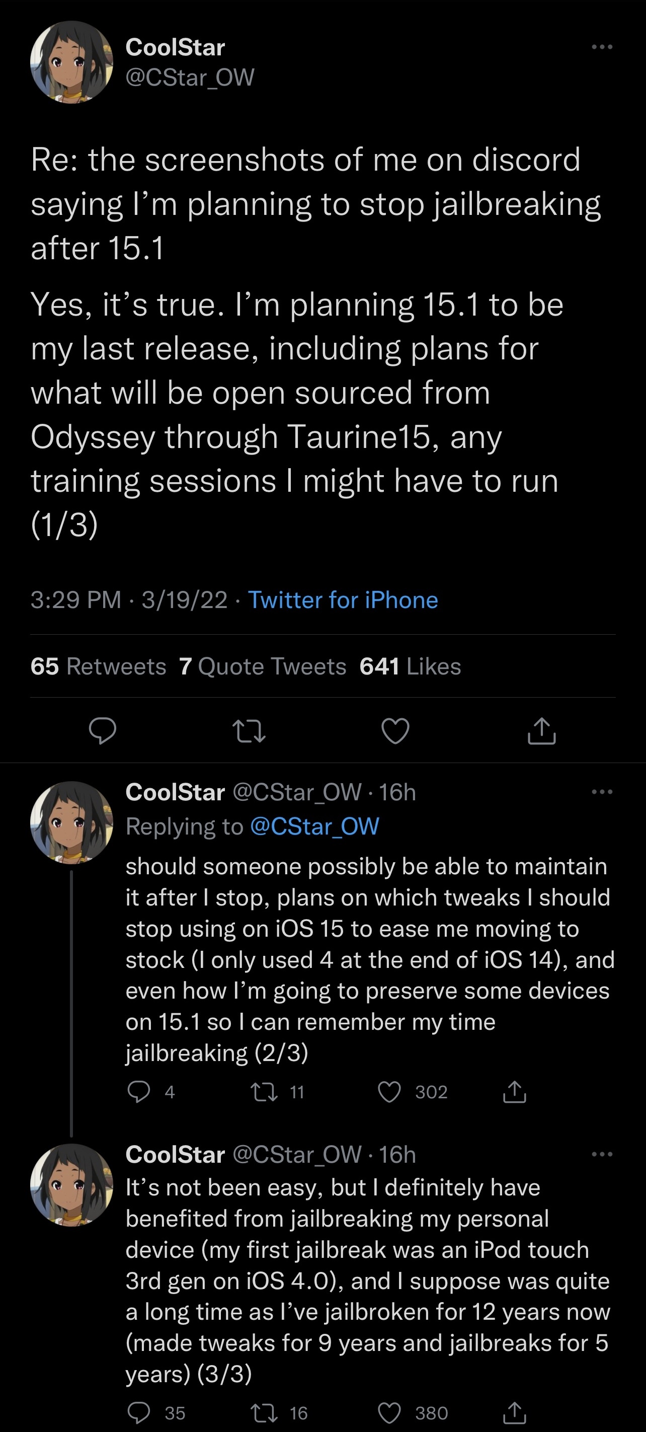 Coolstar Confirms That The Upcoming Ios 15 Jailbreak Will Be Her Last