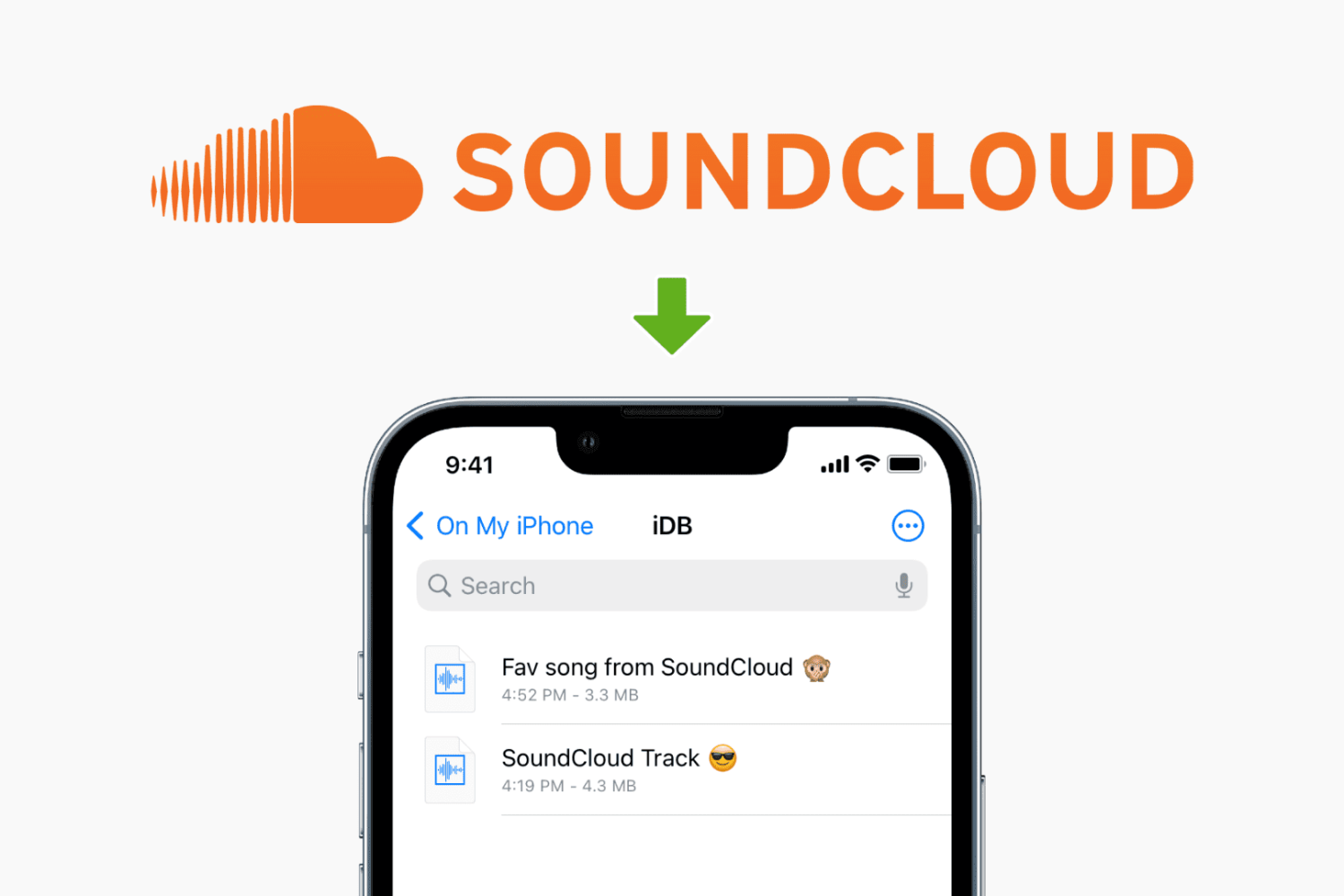 Download music from SoundCloud to iPhone