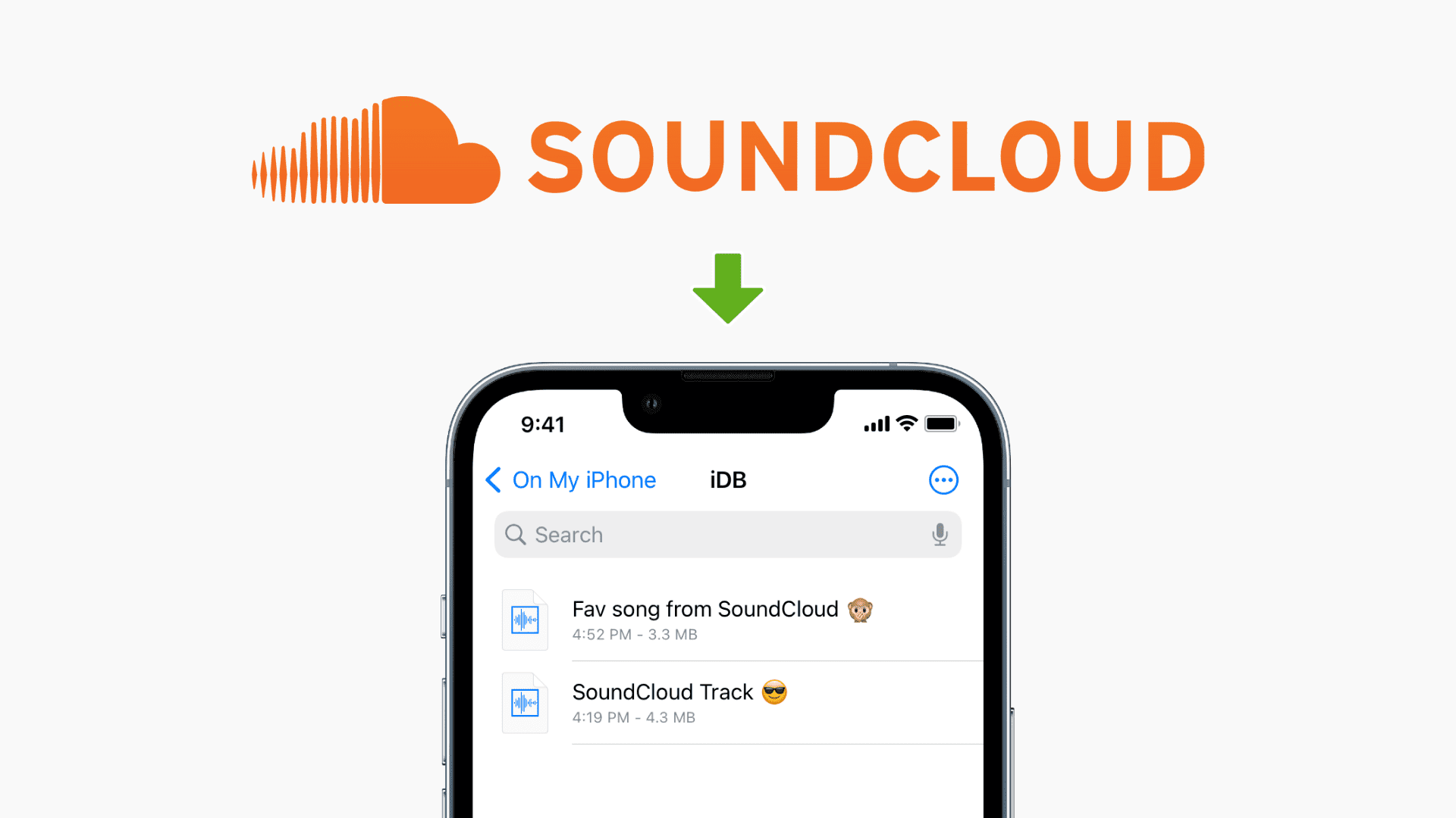 Download music from SoundCloud to iPhone